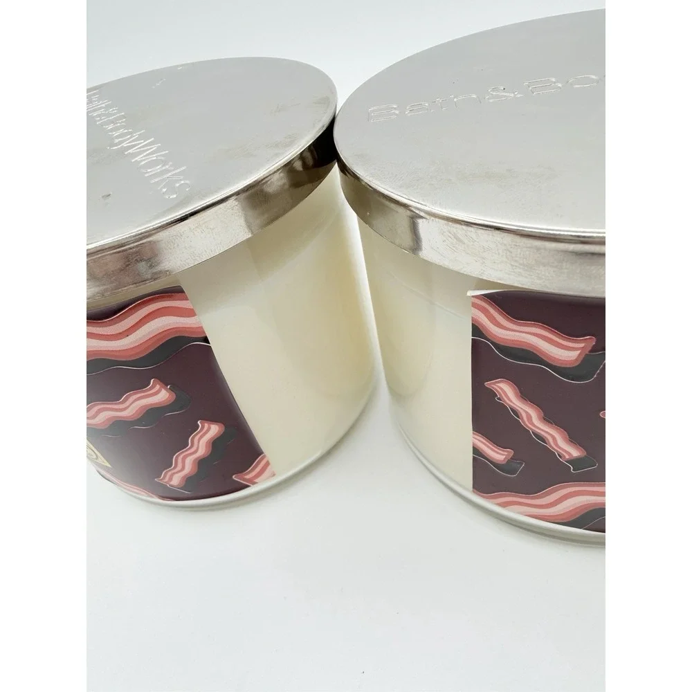 (3) Bath & Body Works CANDIED MAPLE BACON Candles 14.5 oz 3-Wick LE - Picture 6 of 6